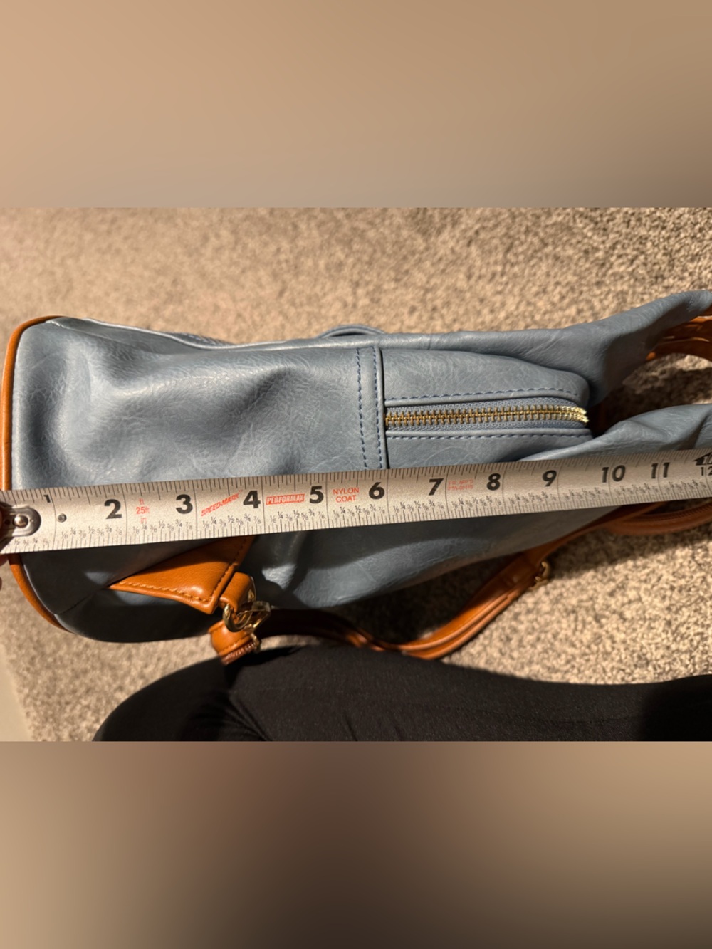 Baby Blue Backpack Purse - Picture 10 of 12